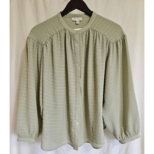 NWT Anthropologie See U Soon Long Sleeve Tunic Blouse
